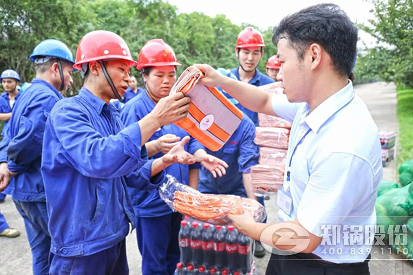 郑州高新区党工委、管委会到南宫NG28开展送清凉慰问运动